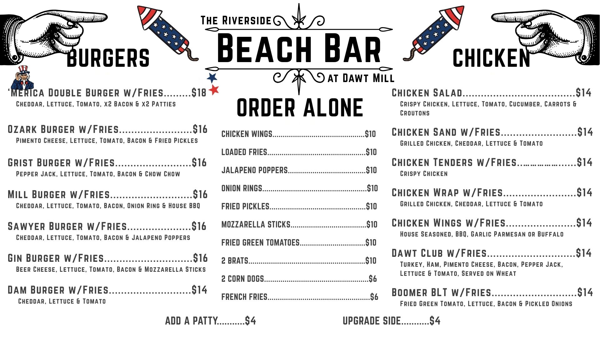 Beach Bar TV Menus (1)