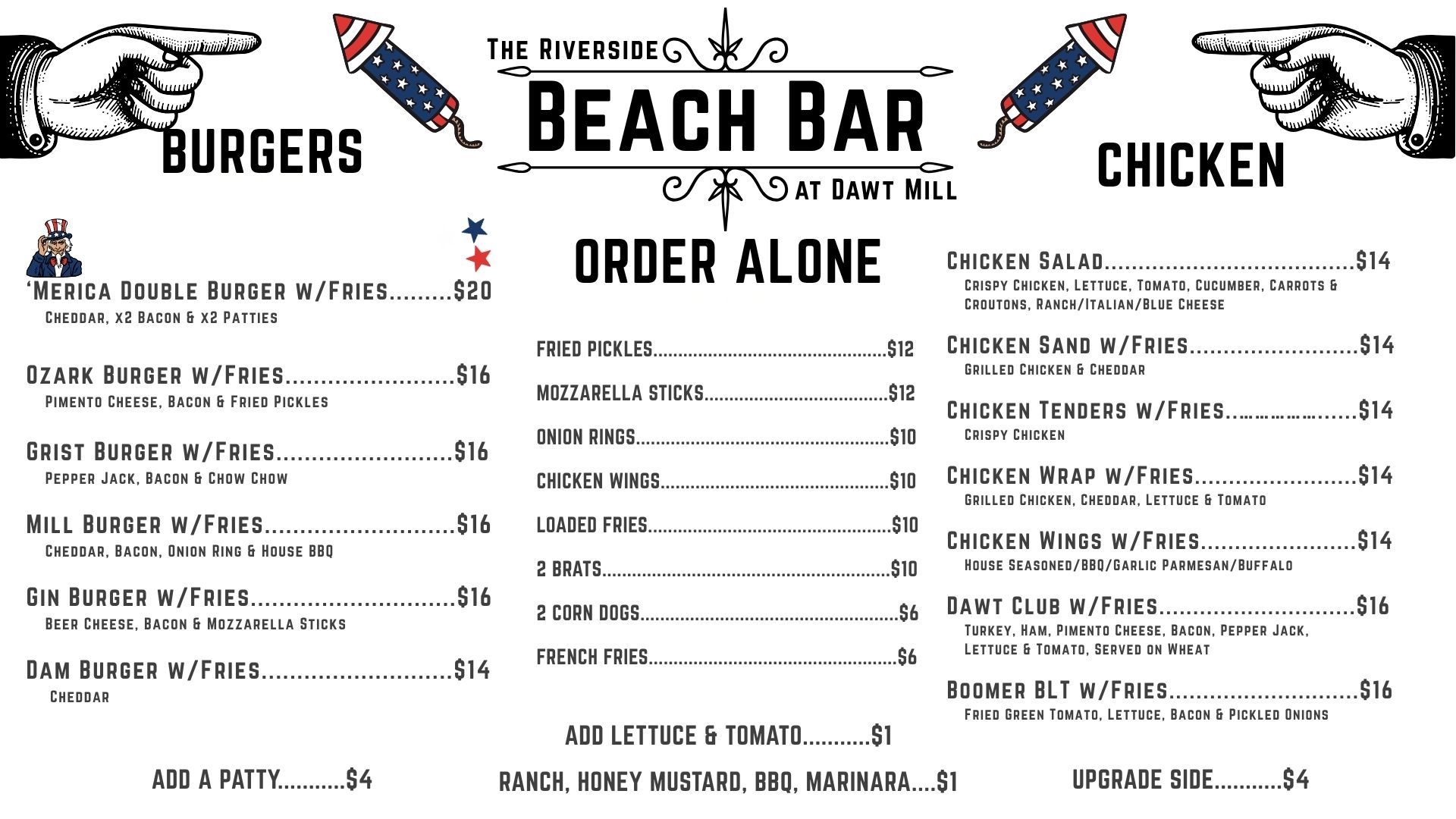 Beach Bar TV Menus (3)